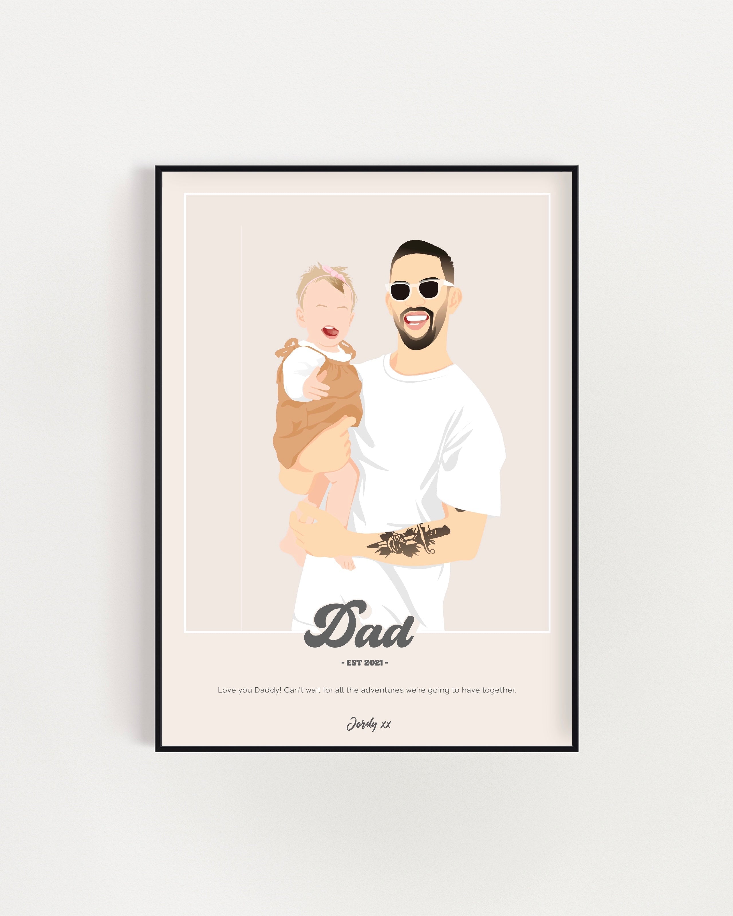 Personalised Dad Poster