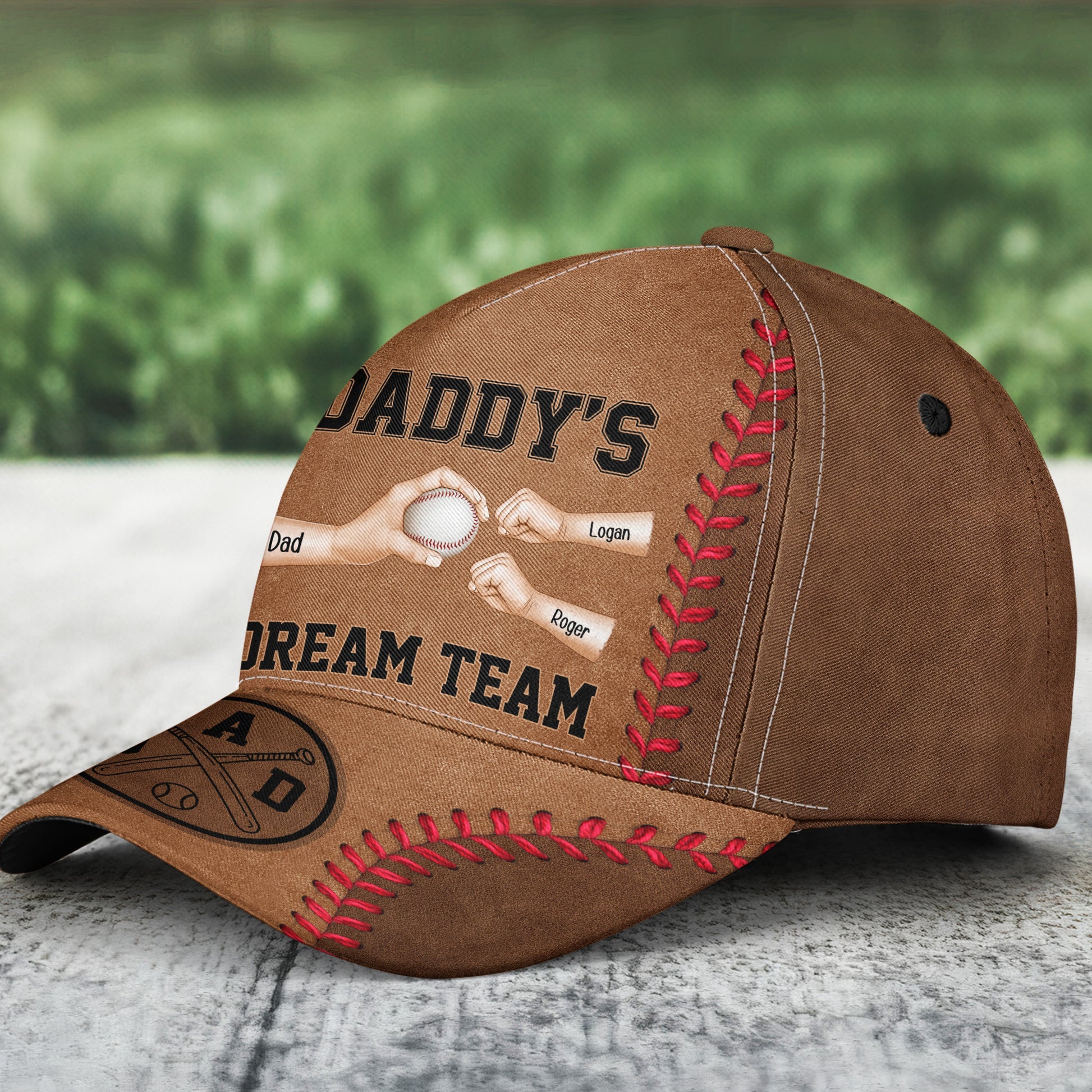 Daddy's Dream Team - Baseball Dad, Father's Day Gift - Personalized Classic Cap