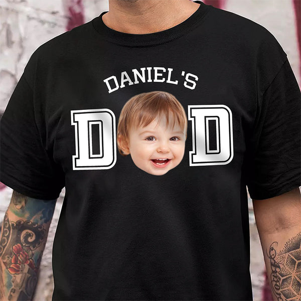 Custom Kid Photo Dad Shirt Father's Day Gift