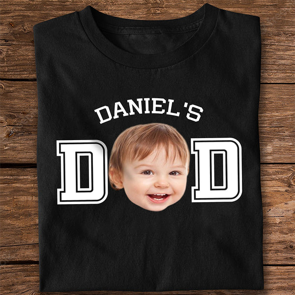 Custom Kid Photo Dad Shirt Father's Day Gift