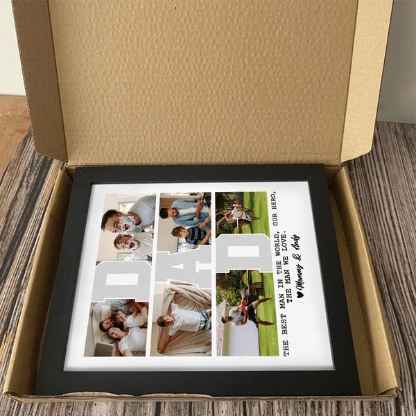 Custom Photo The Best Man In The World Father Picture Frame