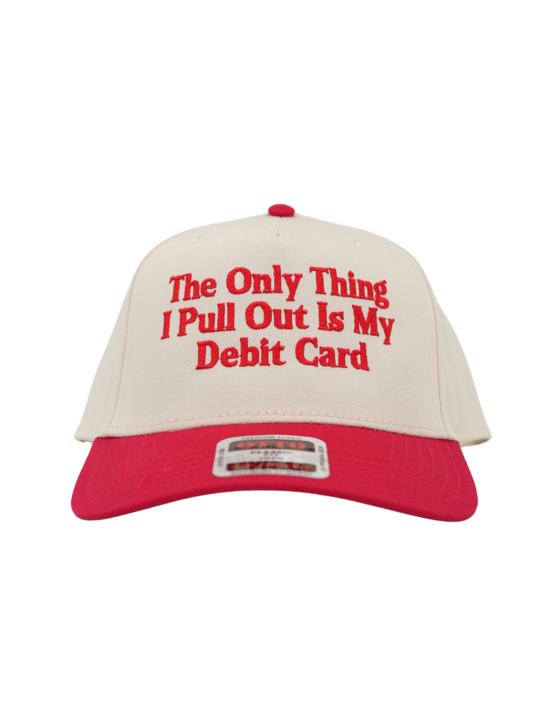 The Only Thing I Pull Out Is My Debit Card Embroidered Hat, Husbands Tab Funny Wife Credit Card