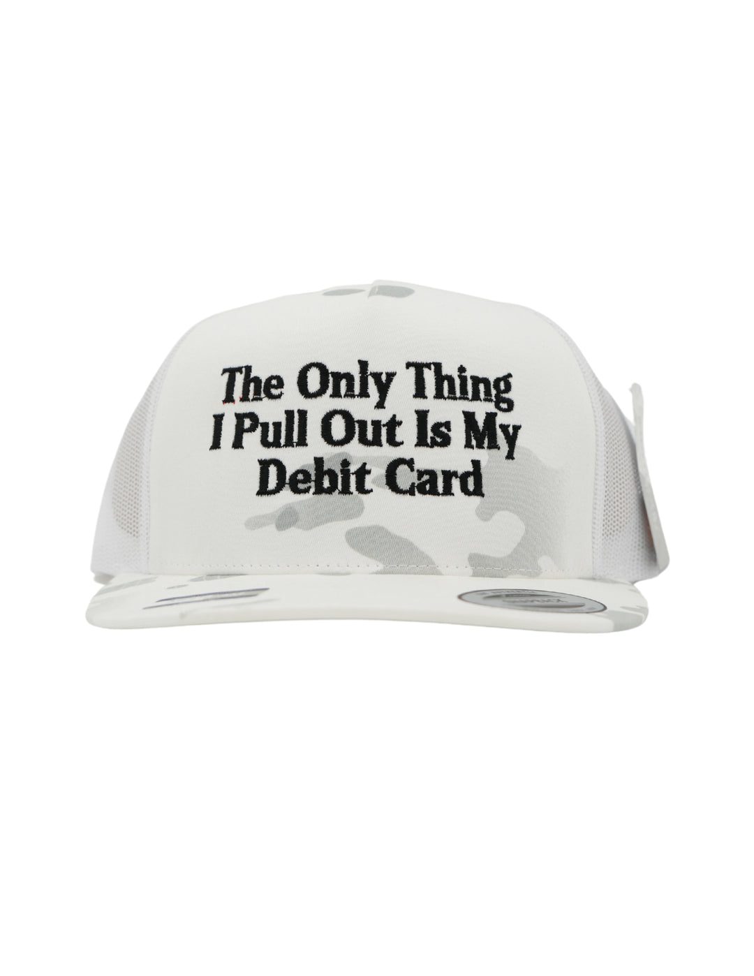 The Only Thing I Pull Out Is My Debit Card Embroidered Hat, Husbands Tab Funny Wife Credit Card