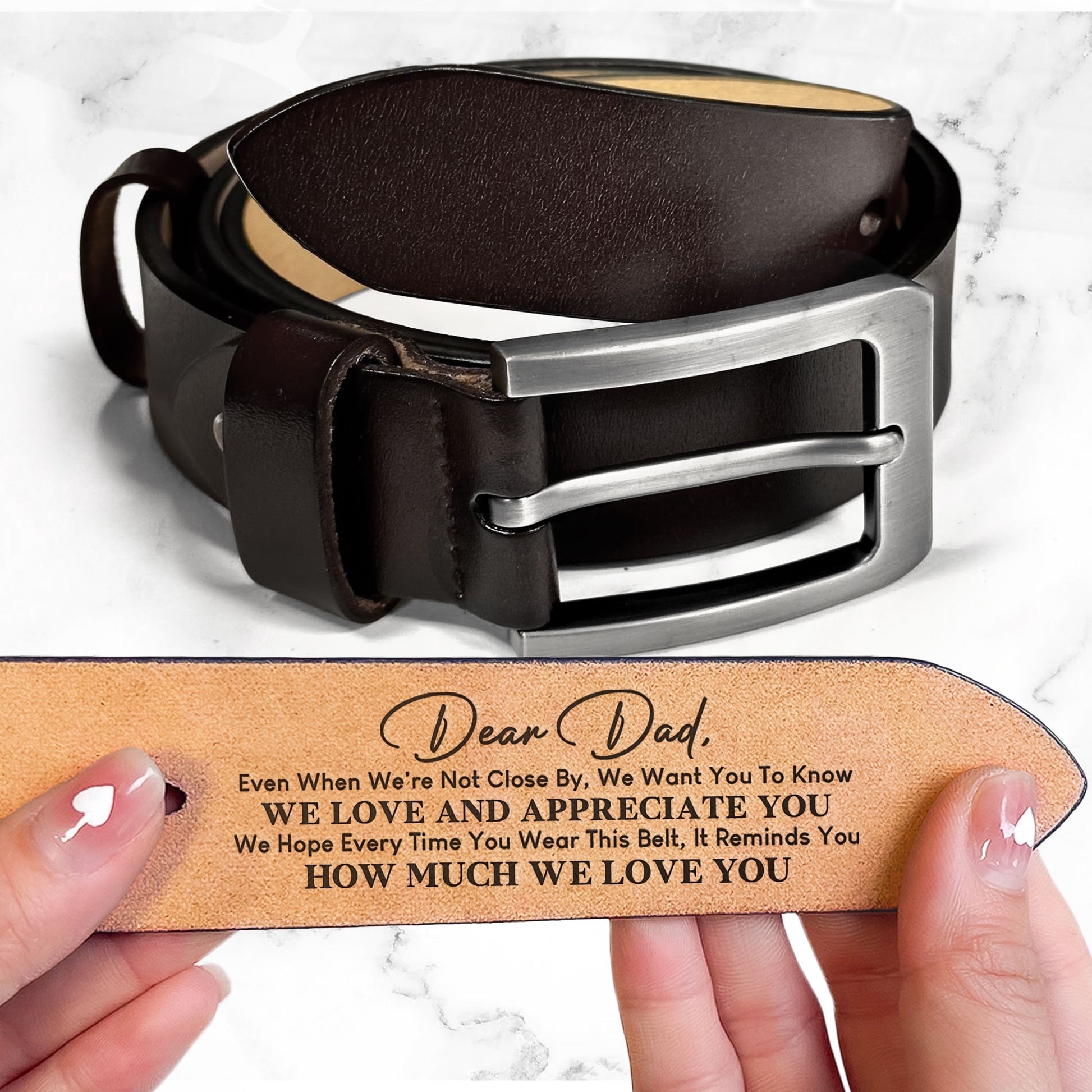 Reminder We Love You For Dad - Father's Day Leather Gift Box Set