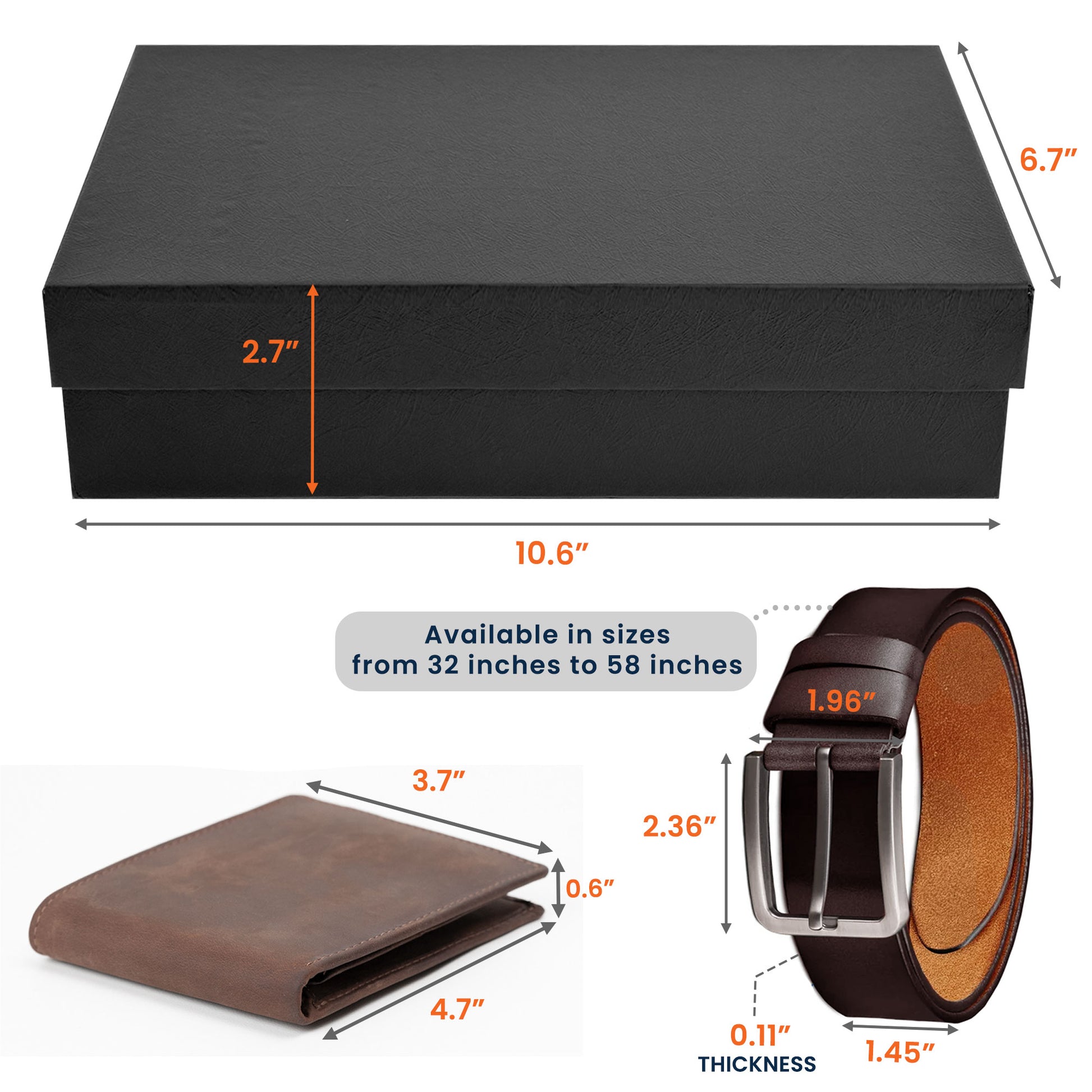 Reminder We Love You For Dad - Father's Day Leather Gift Box Set