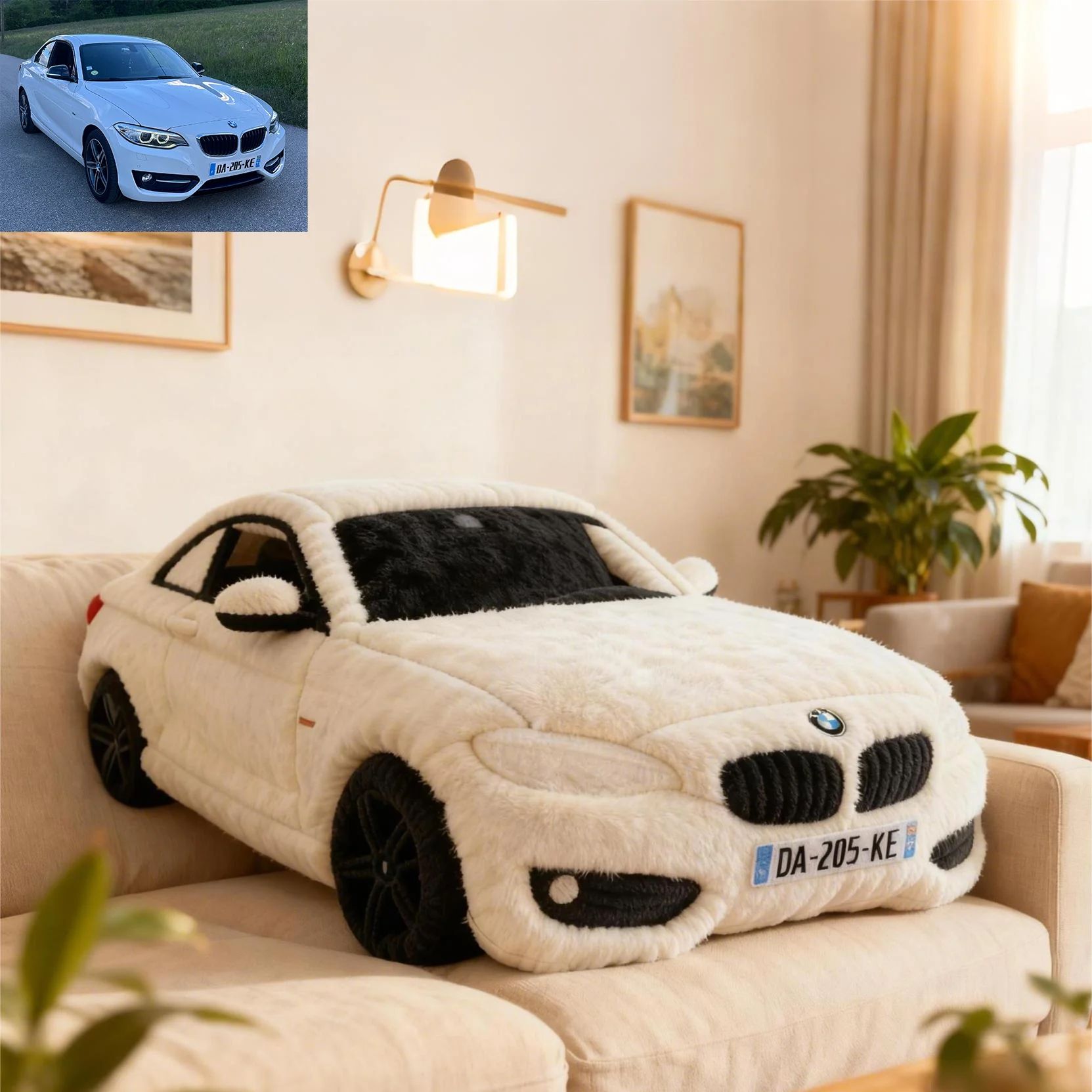 Custom Car Photo Pillow - Unique Gift For Car Lovers