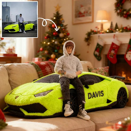 Custom Car Lover Photo Pillow