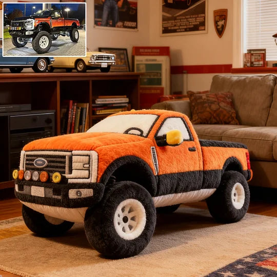 Custom Pickup Truck Photo Cushion – Personalized Plush Pillow for Pickup Fans