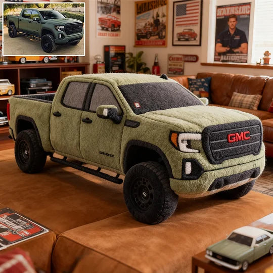 Custom Pickup Truck Photo Cushion – Personalized Plush Pillow for Pickup Fans