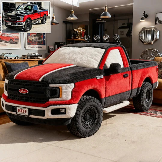 Custom Pickup Truck Photo Cushion – Personalized Plush Pillow for Pickup Fans