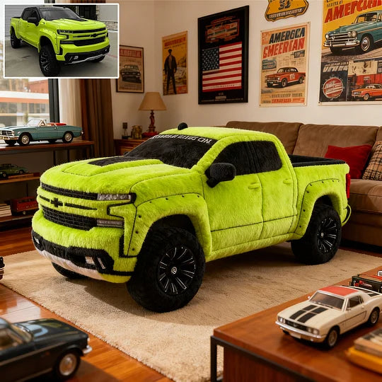 Custom Pickup Truck Photo Cushion – Personalized Plush Pillow for Pickup Fans