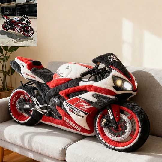 Personalized Motorcycle Photo Pillow