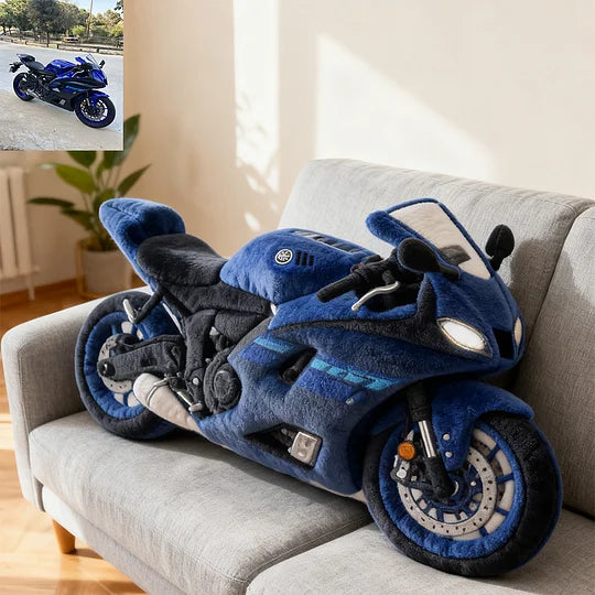 Personalized Motorcycle Photo Pillow
