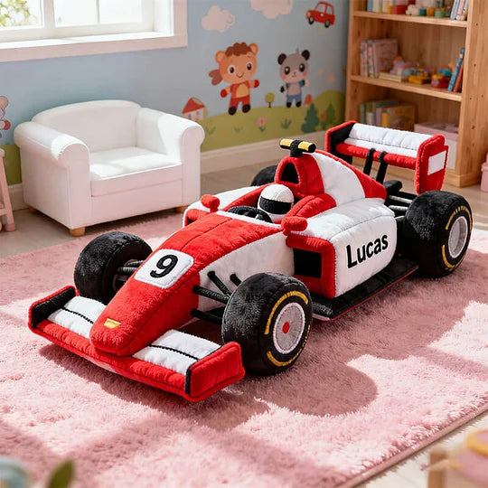 Personalized Racing Car Shaped Pillow