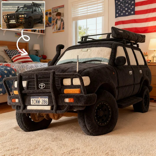 Custom Car Photo Pillow – The Perfect Gift for Little Car Enthusiasts