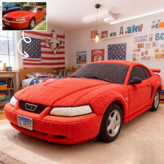 Custom Car Photo Pillow – The Perfect Gift for Little Car Enthusiasts