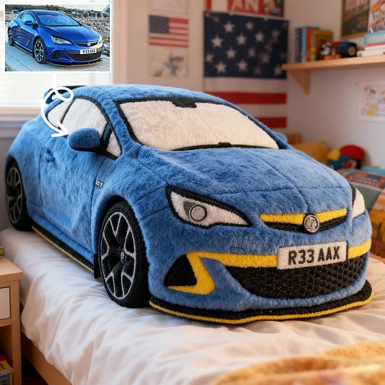 Custom Car Photo Pillow – The Perfect Gift for Little Car Enthusiasts