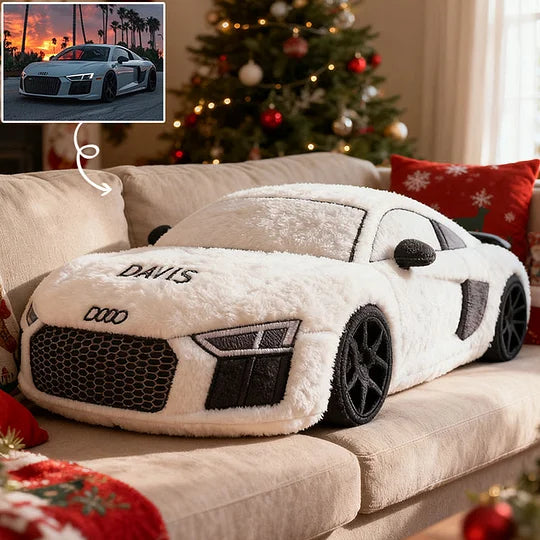 Christmas Custom Car Pillow – Personalized Plush Vehicle Cushion Gift