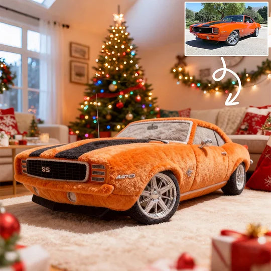 Custom Plush Car Pillow – Personalized Vehicle Photo Cushion for Auto Lovers