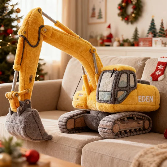 Personalized Cute Engineering Vehicle Design Pillow