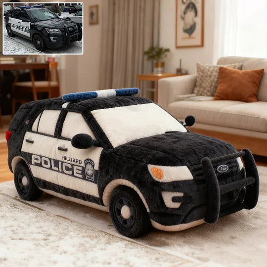 Police Car Personalized Photo Pillow
