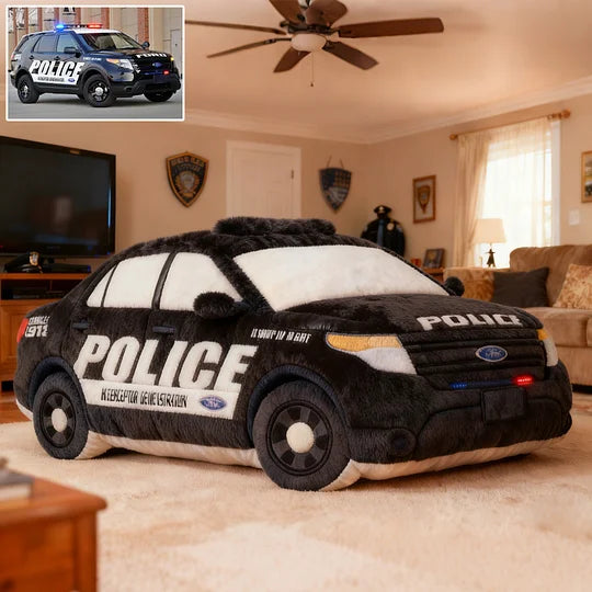Police Car Personalized Photo Pillow