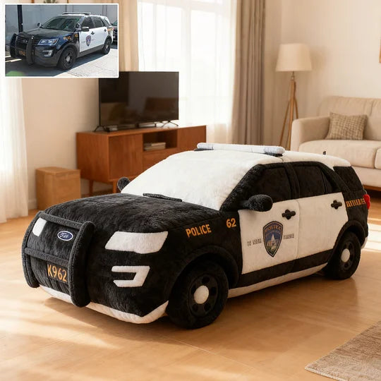Police Car Personalized Photo Pillow