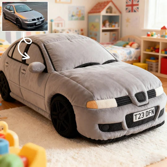 Personalised Car Photo Cushion – Perfect Gift for Little Car Lovers
