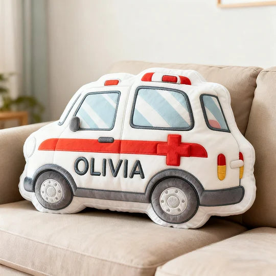 Personalized Fire Truck/Ambulance Pillow