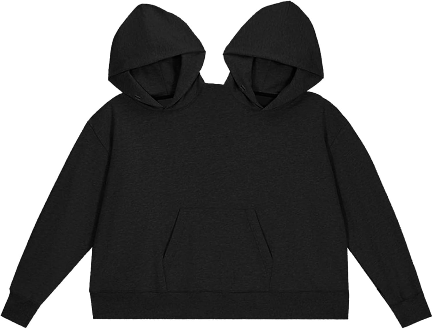 Personalized Oversized, Extra-Large Hooded Sweatshirt, Perfect For Two People, Never Separated - An Ideal Gift For Couples
