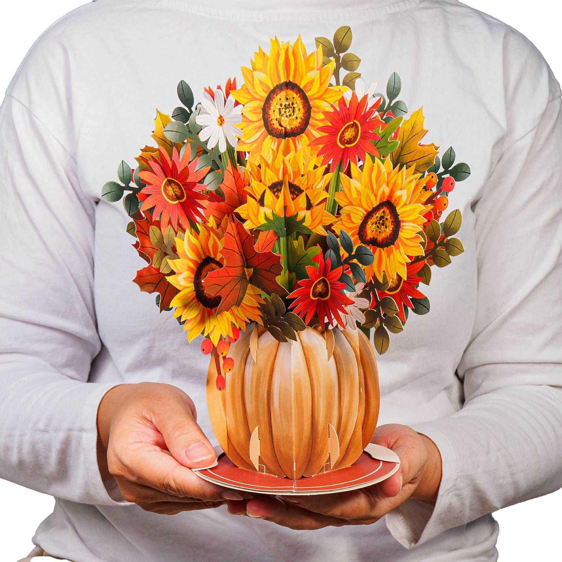 Harvest Bouquet Pop Up Card, With Detachable Bouquet