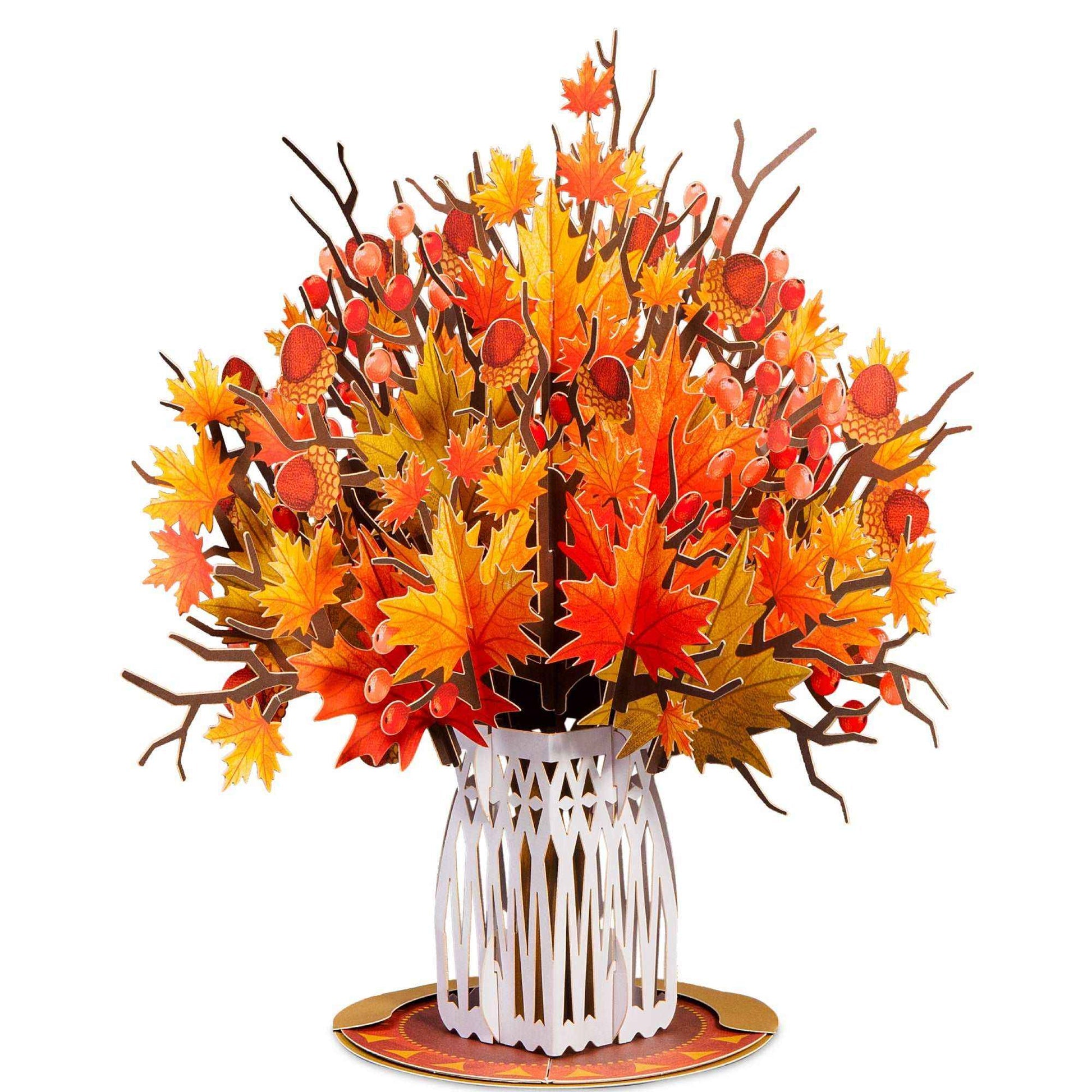 Pop Up Maple Leaf with Detachable Bouquet