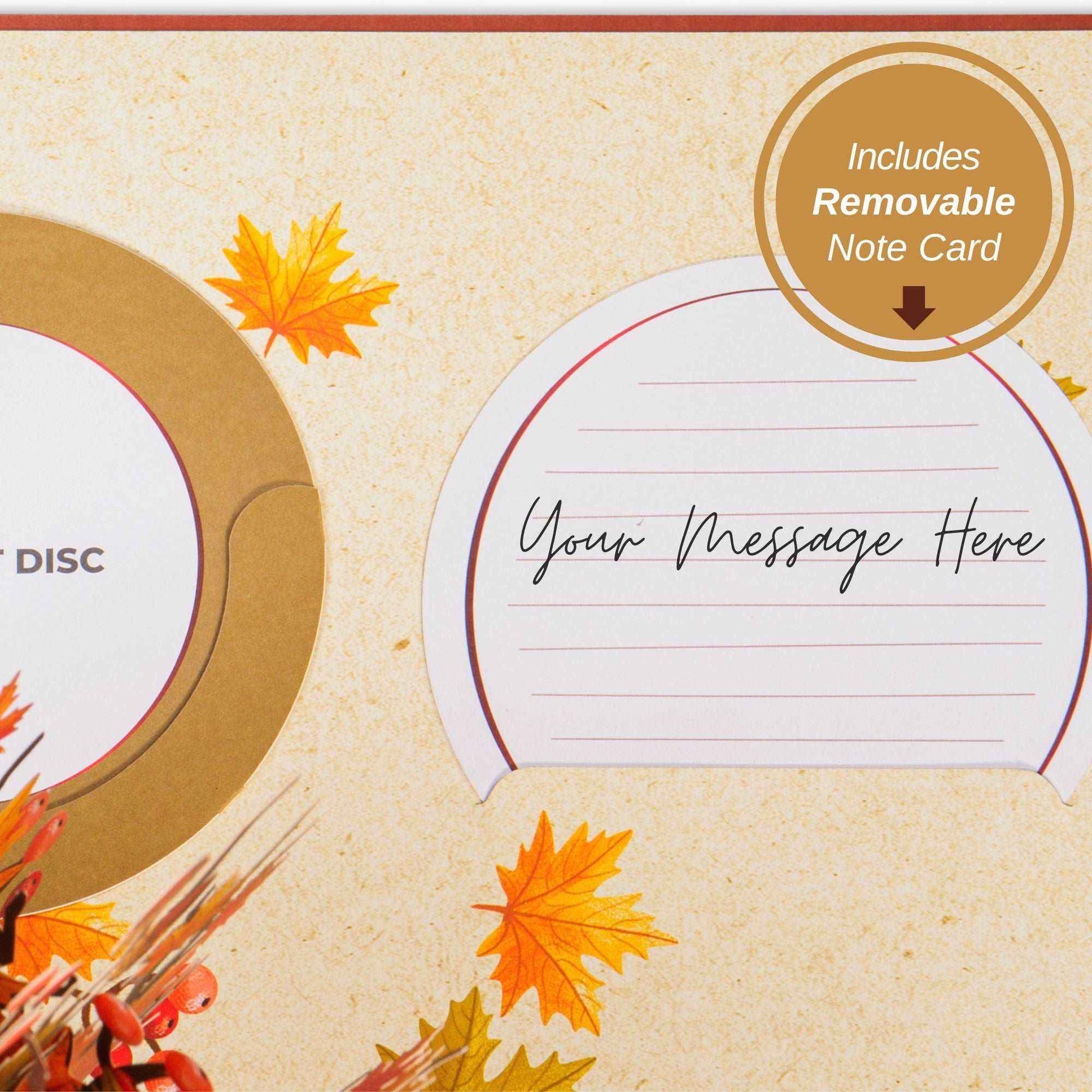 Pop Up Maple Leaf with Detachable Bouquet