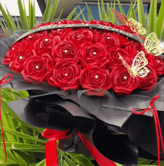 💕Eternal Roses - HandMade From Satin Ribbon(Never Wither)💕