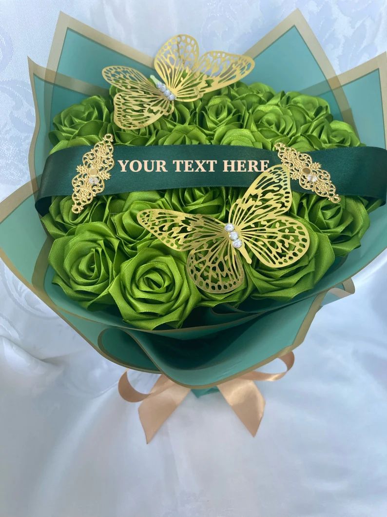 💕Eternal Roses - HandMade From Satin Ribbon(Never Wither)💕