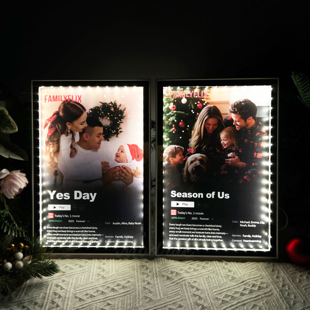 Personalized Couple Memories Mirror Light Box