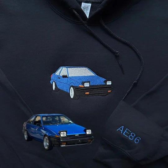 Custom Car Embroidered Crewneck & Hoodies – The Perfect Gift for Your Boyfriend or Husband!
