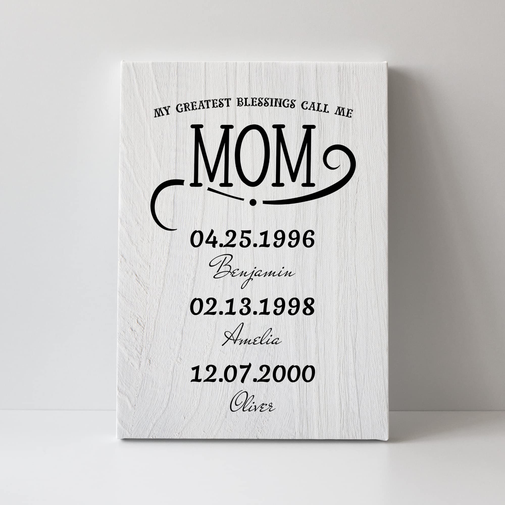 Customized "MY GREATEST BLESSINGS CALL ME" Acrylic Mother's Day Gift