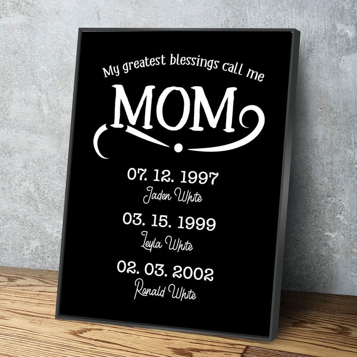Customized "MY GREATEST BLESSINGS CALL ME" Acrylic Mother's Day Gift