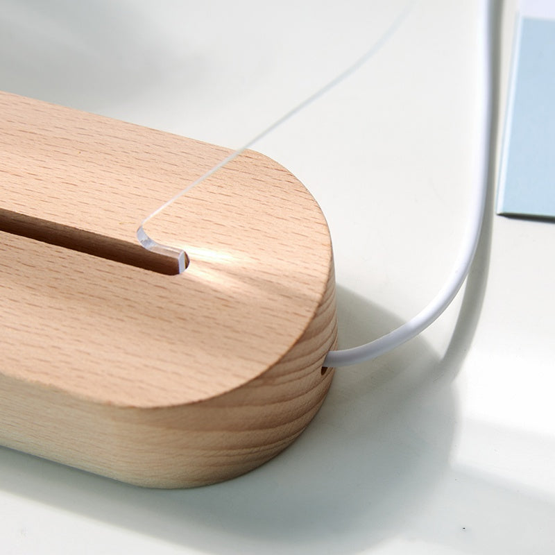 Personalized Baby Memorial Table Card & Acrylic Table Lamp - New Mother's Memorable Gift