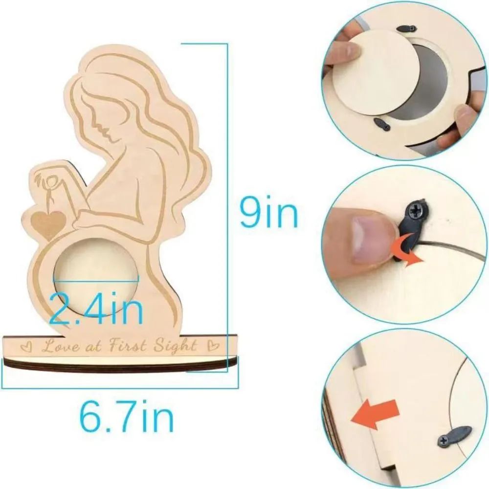 Durable Handmade Ultrasonic Photo Frame Diy Baby Ultrasonic Photo Holder, A Commemorative Gift For Expectant And New Mothers.