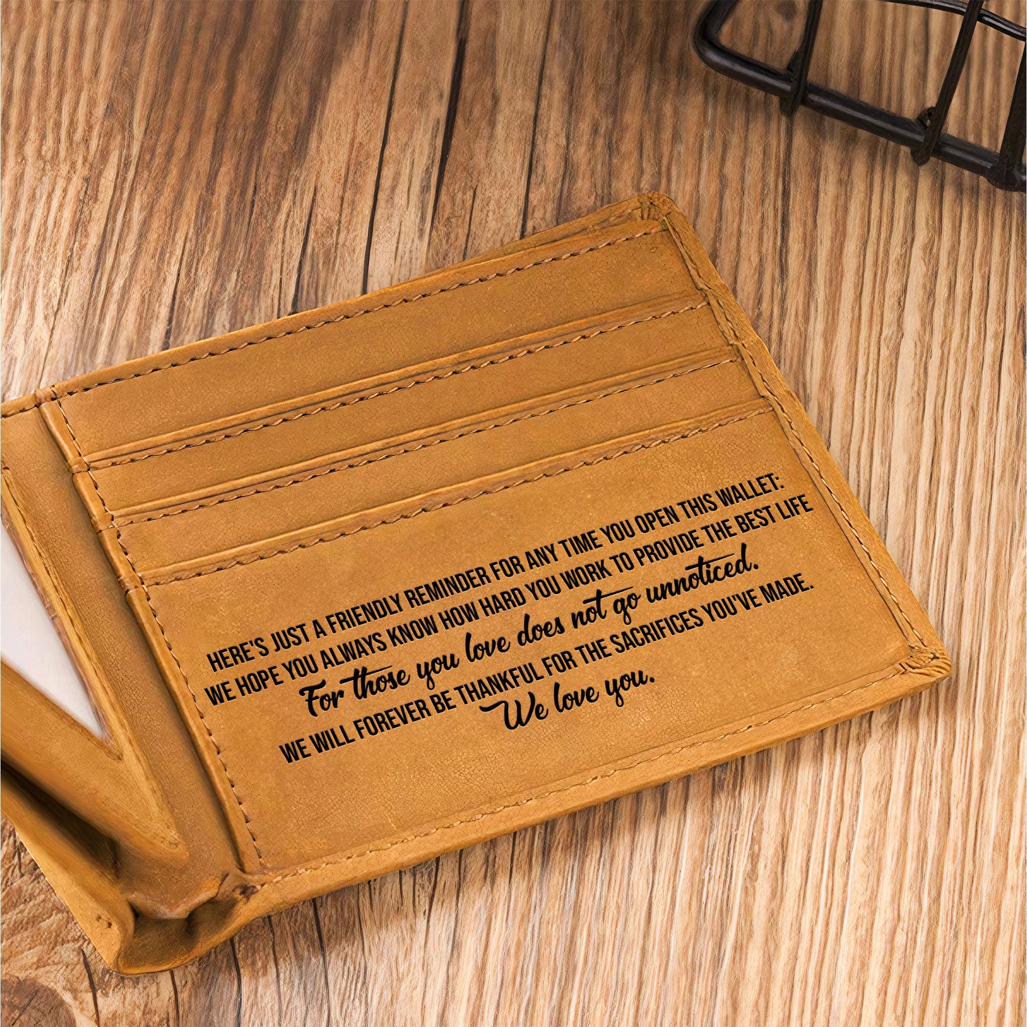 Best Dad Ever Father's Day Gift Custom Kids' Names - Wallet & Belt Set