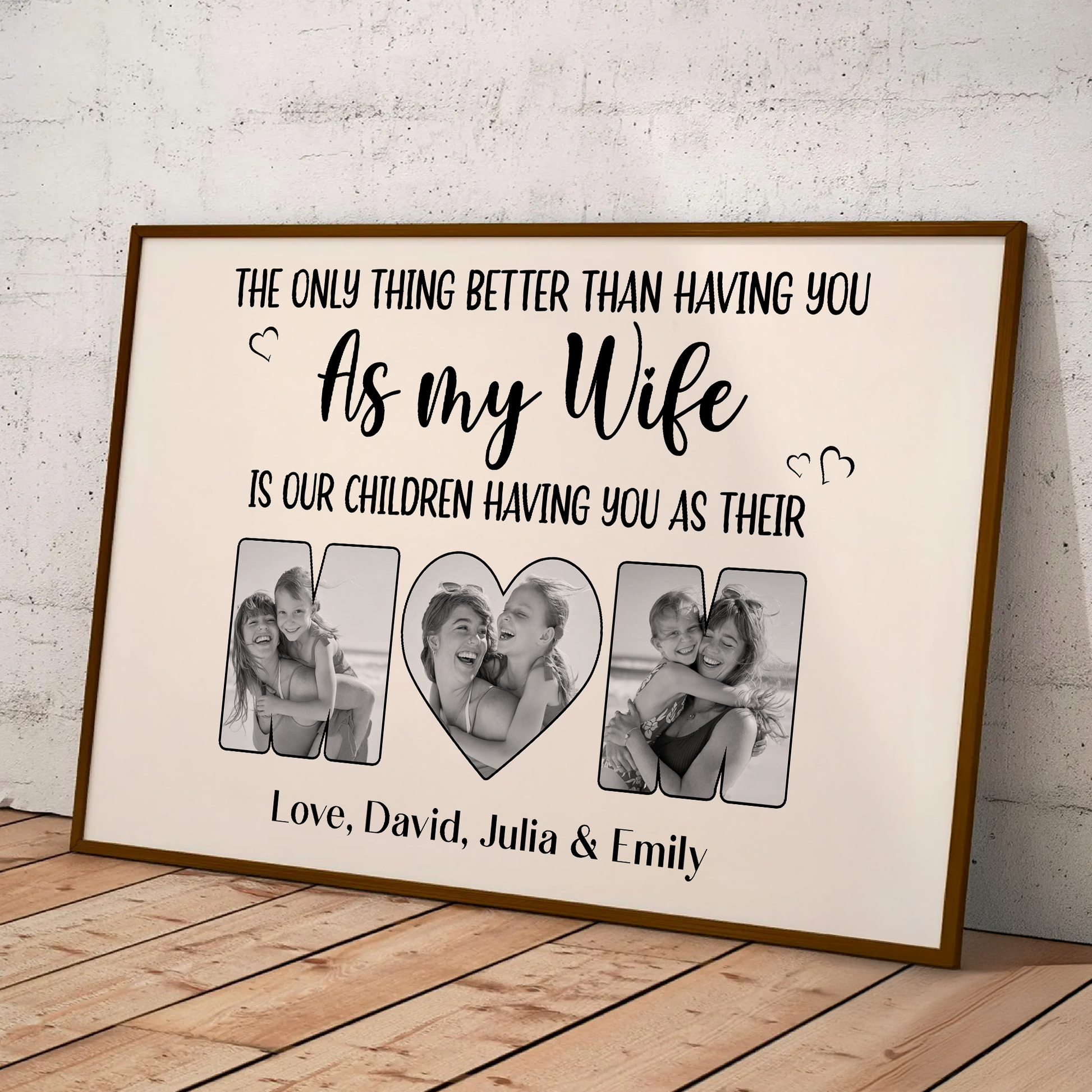 Our Children Having You As Their Mom, Mother'S Day Gift For Wife - Personalized Poster