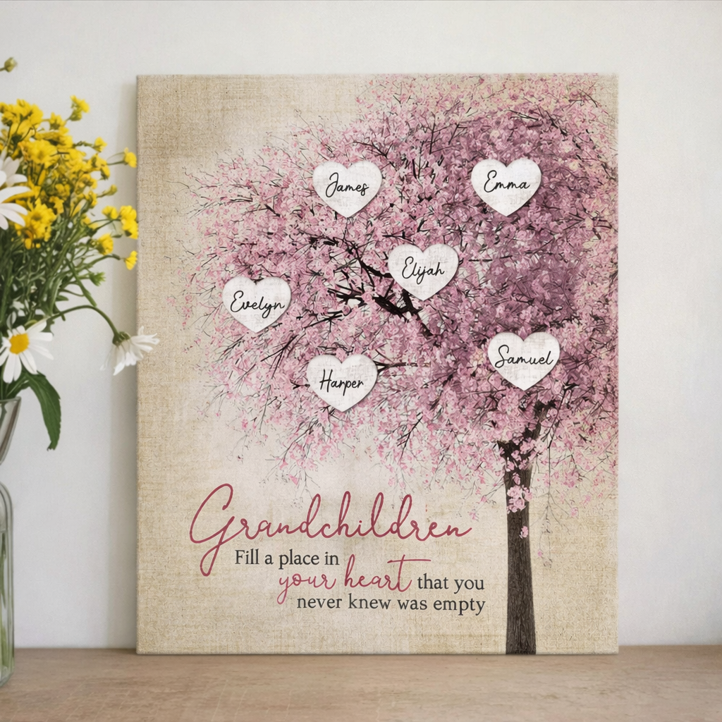 Personalised Family Tree Canvas