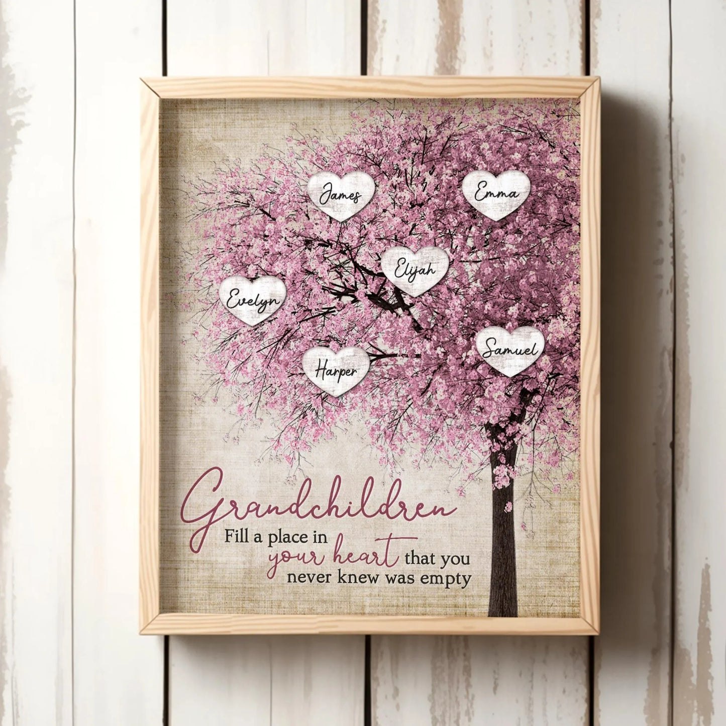 Personalised Family Tree Canvas