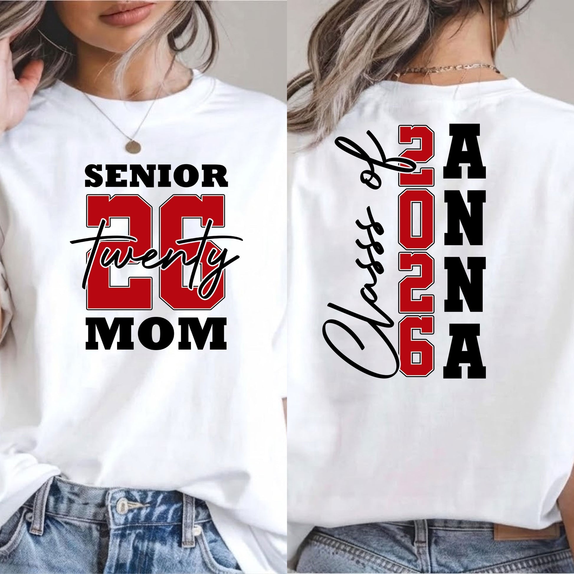 Custom 2026 Name Senior Mom - Personalized Shirt