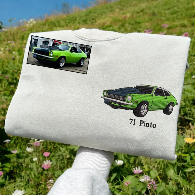 Custom Car Embroidered Sweatshirt Personalize With Your Multiple Favorite Rides