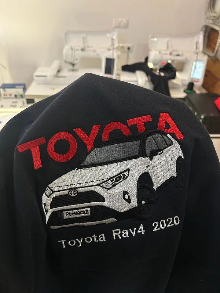 Custom Embroidered Car Hoodie & T-Shirt – Featuring Your Own Car! A Great Gift Idea For Petrolheads, Dads, Or Boyfriends.