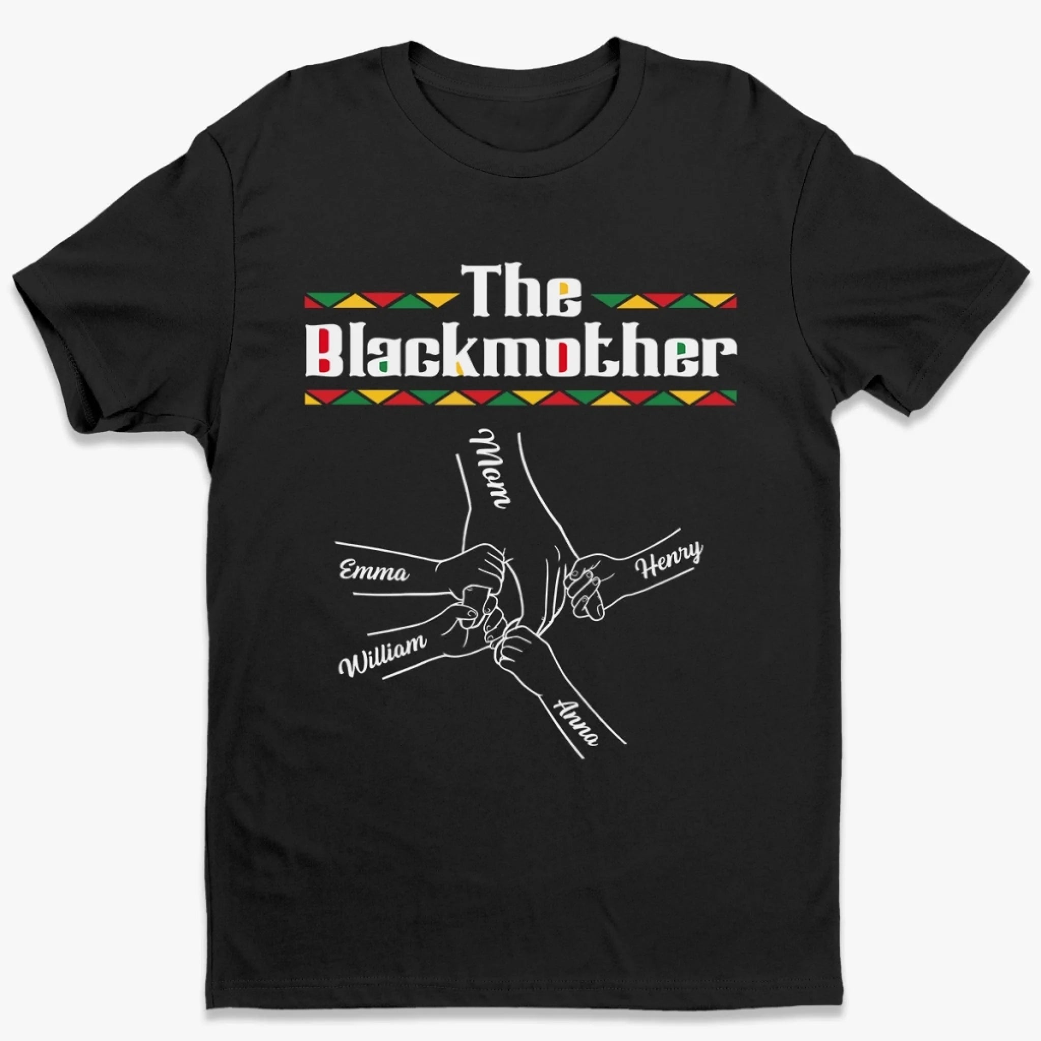 Custom The Blackmother Unisex T-shirt - Personalized Mother's Day Gifts For Mom, Grandma