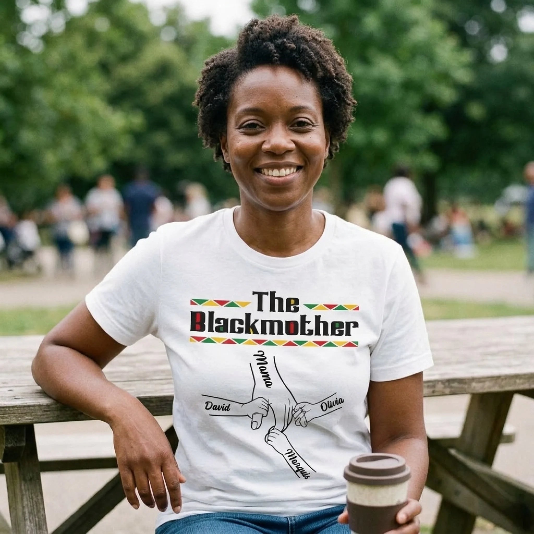 Custom The Blackmother Unisex T-shirt - Personalized Mother's Day Gifts For Mom, Grandma